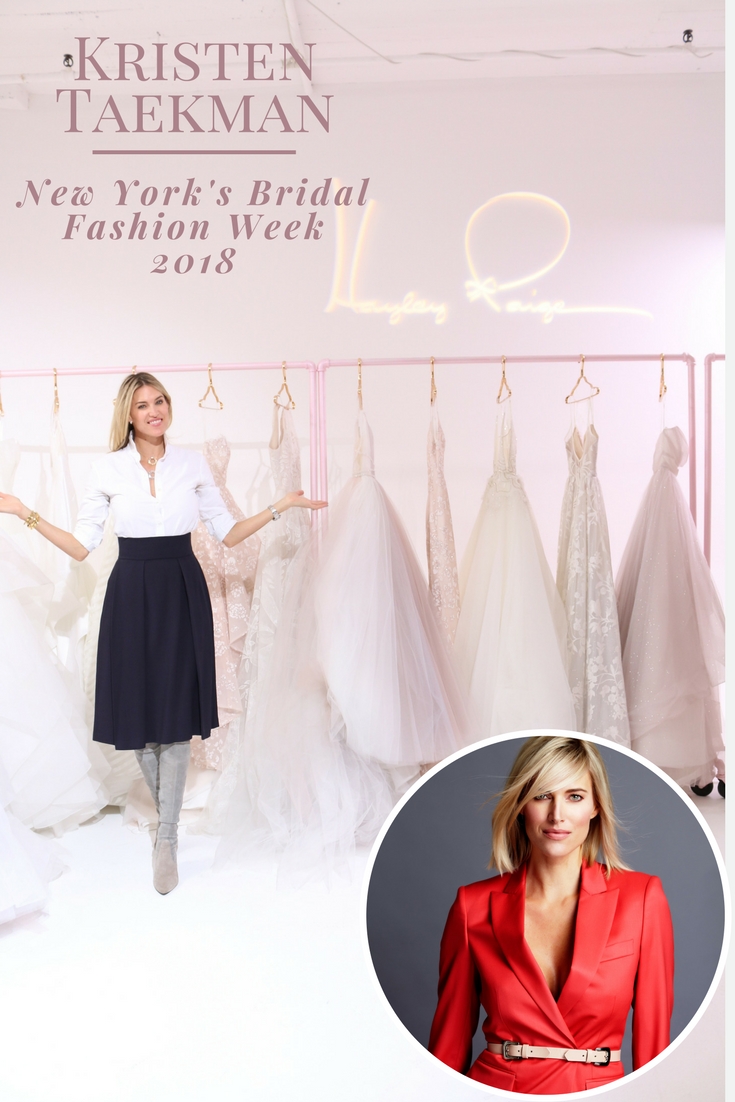 Kristen Taekman Attends New York's Bridal Fashion Week 2018