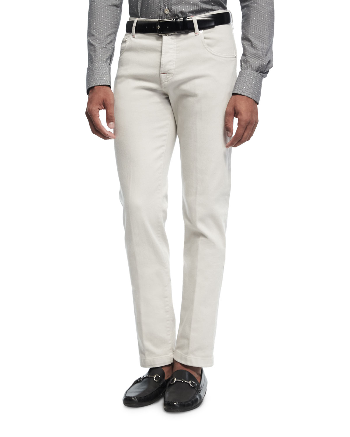 Neiman Marcus Men's White Jeans