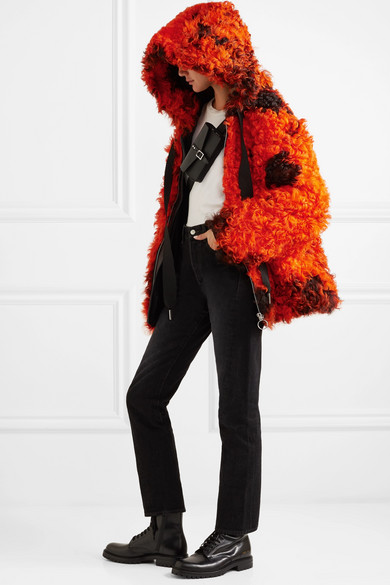 Shearling Fashion Oversized Hooded Shearling Coat from Marques' Almeida