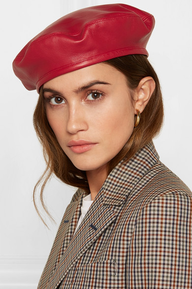 Fall Hats Leather Beret