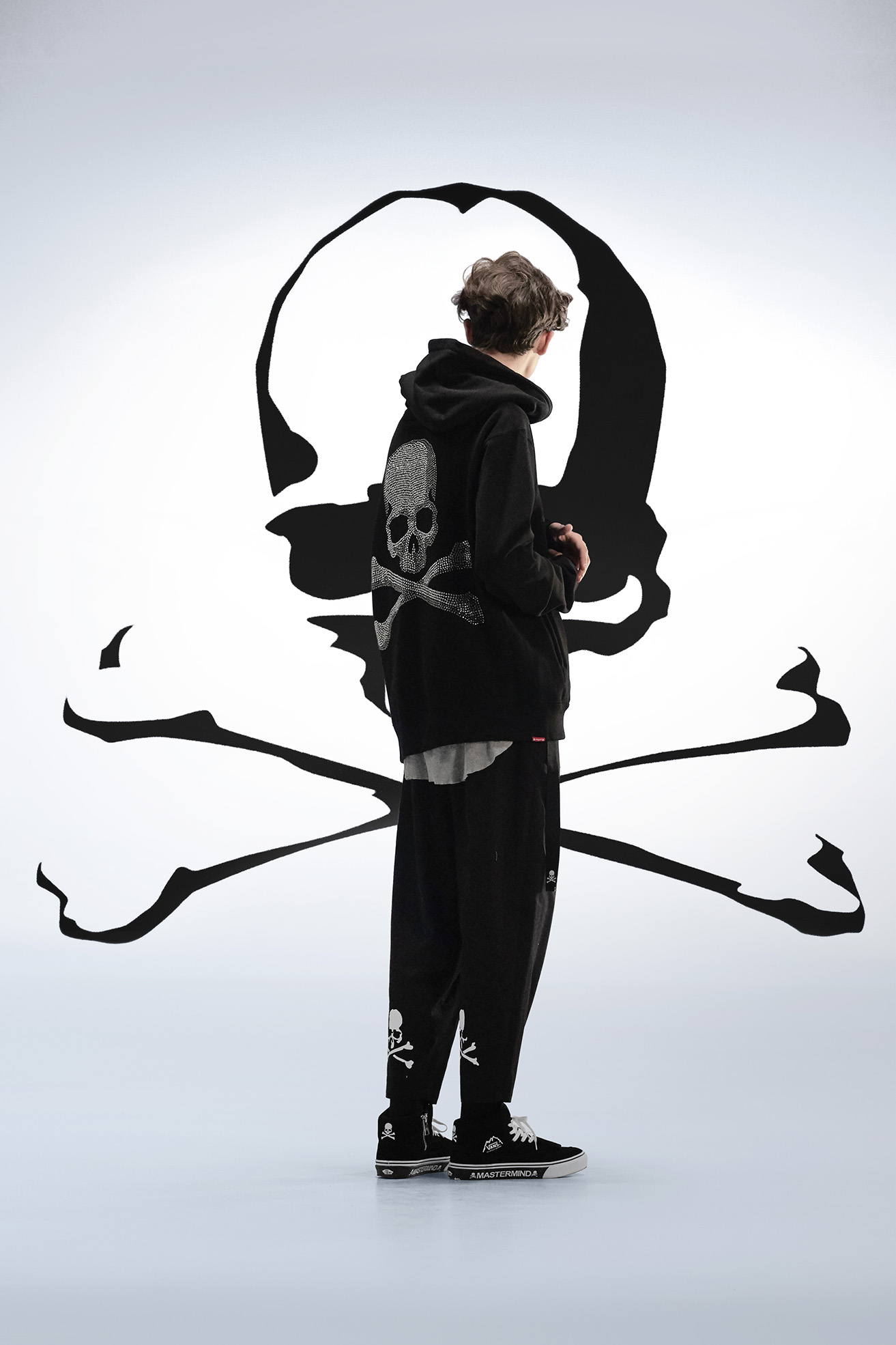 Mastermind Japan Swarovski Skull Hoodie men's designer tops that are perfect for winter.