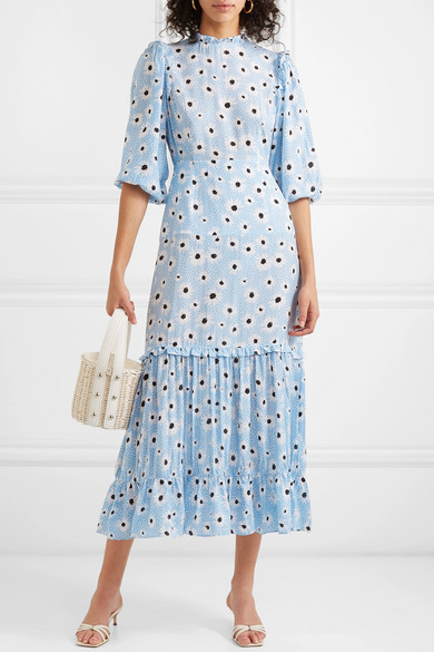 Rixo's Ruffled Floral Print Monet Dress What to Wear to Brunch This Easter