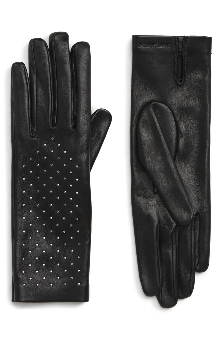 Classic and Sophisticated Best Winter Gloves Studded Gloves from Saint Laurent
