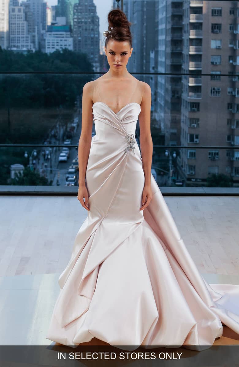Wythe Illusion Sweetheart Silk Mermaid Gown Luxury Wedding Dresses: The Best Options for Your Big Day