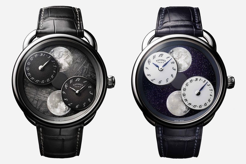 The movement of the Hermès moon phase watch which is a revolutionary and highly creative new development from the iconic brand. This unique watch is sophisticated.
